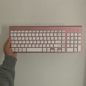 Wireless keyboard pink